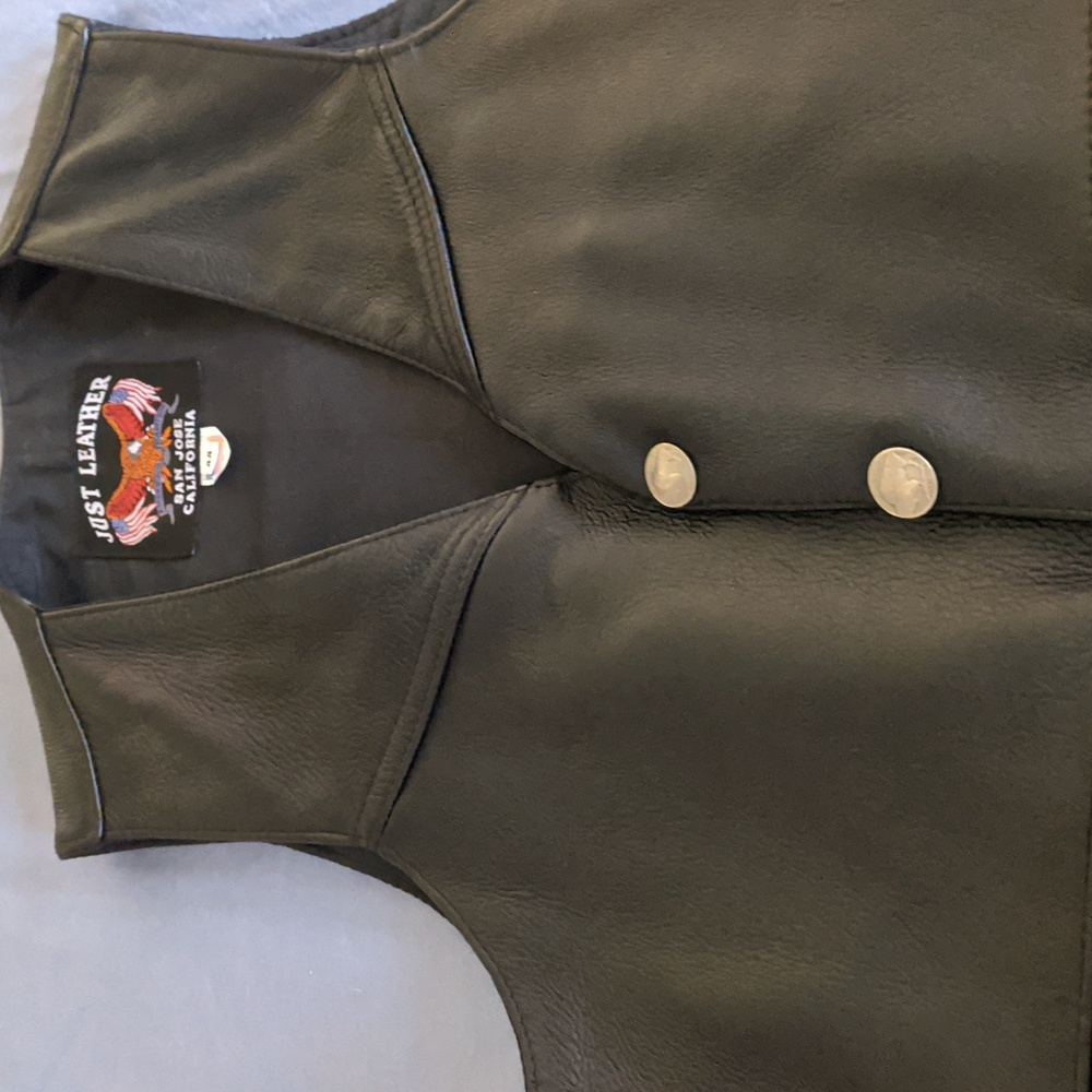 Custom made Leather vest, 44